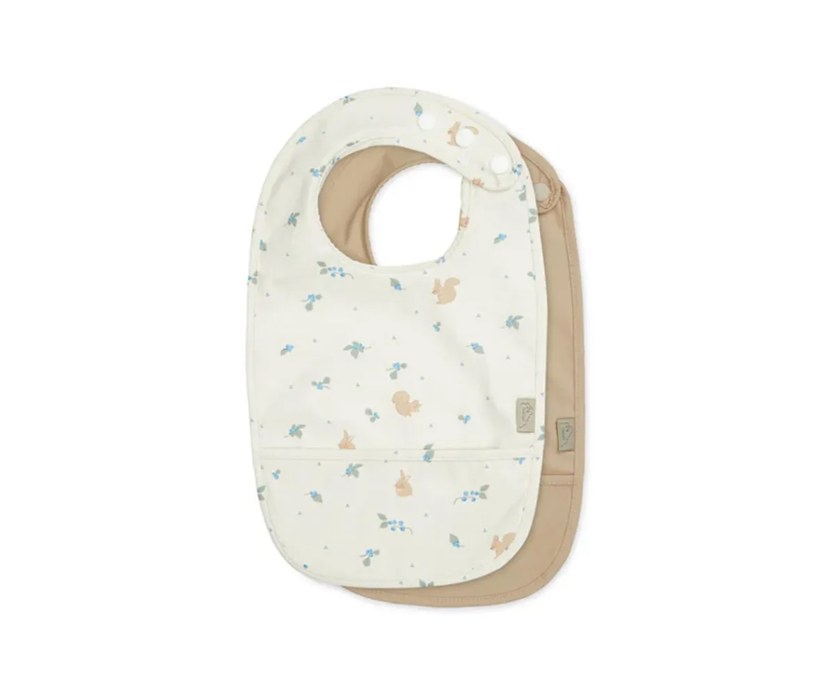 Baberos^Cam Cam 2 Baberos con Bolsillo Blueberries