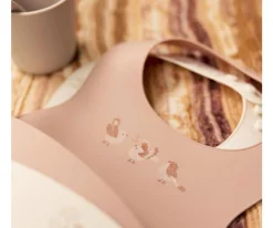 Baberos^Jollein 2 Baberos de Silicona Lovely Birds