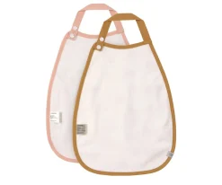 Baberos^Lassig 2 Baberos Impermeables Extra Grandes Little Mateys Spicy Orange