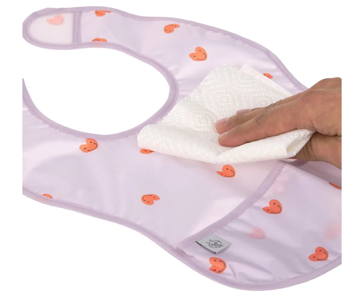 2 Baberos Impermeables Happy Lavender Baberos|Baberos Impermeables