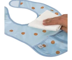 Baberos Impermeables^Lassig 2 Baberos Impermeables Happy Smile Blue