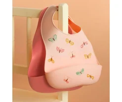 Baberos^A Little Lovely Company 2 Baberos Silicona Butterflies