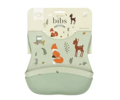 Baberos^A Little Lovely Company 2 Baberos Silicona Forest Friends