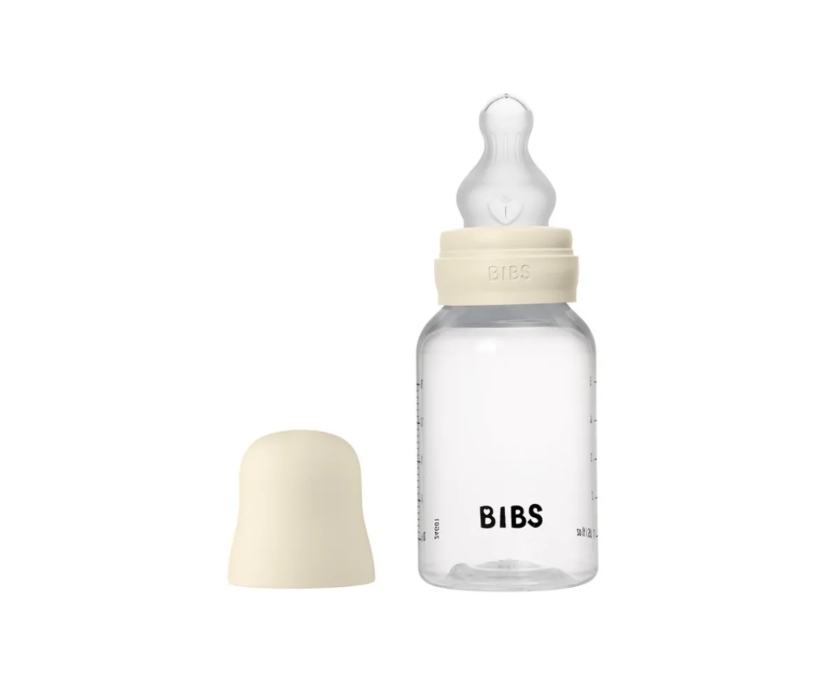 Biberones^BIBS 2 Biberones Plástico Silicona Ivory 150 ml