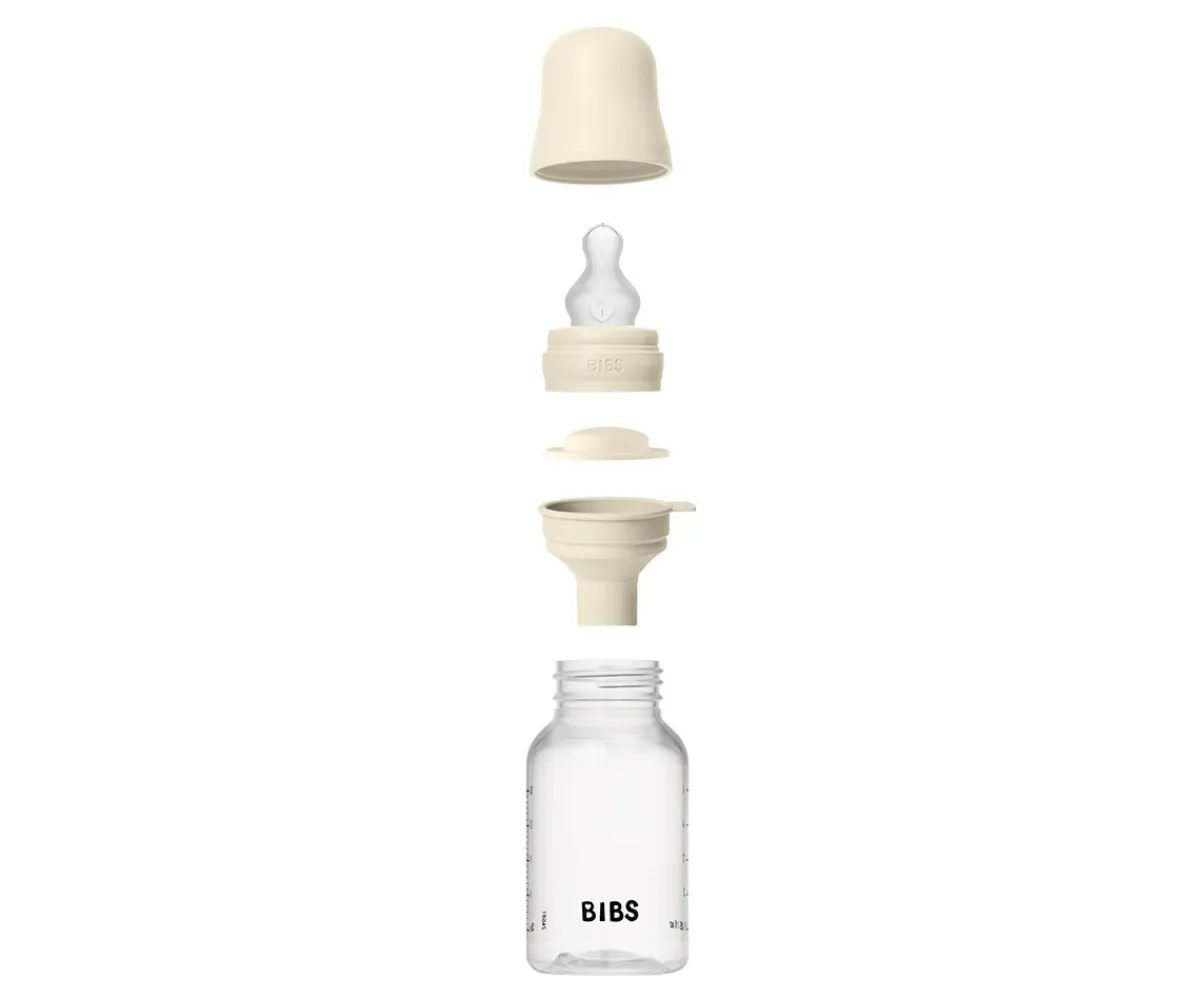 Biberones^BIBS 2 Biberones Plástico Silicona Ivory 150 ml