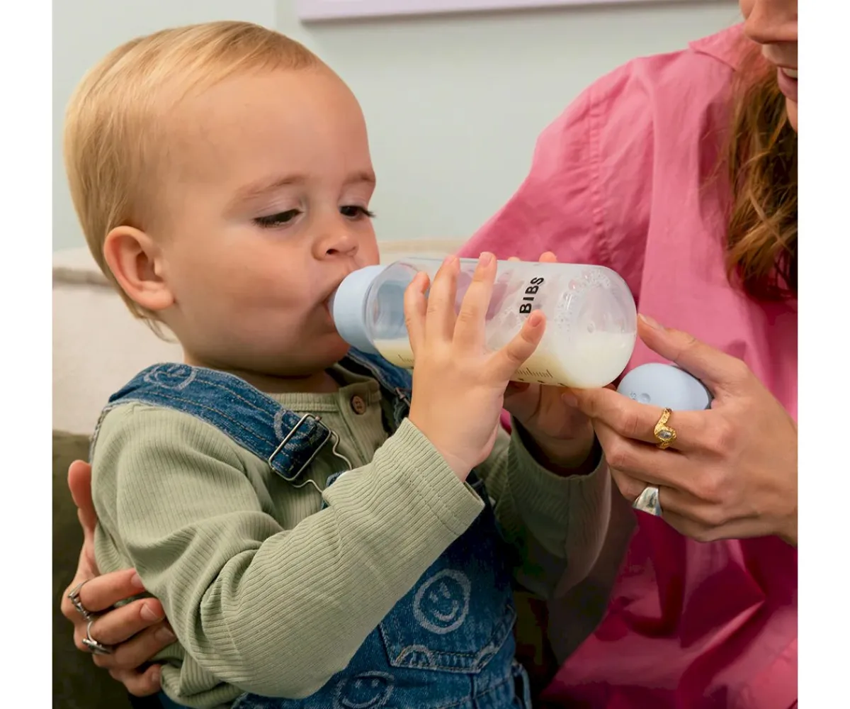 Biberones^BIBS 2 Biberones Plástico Silicona Ivory 150 ml