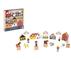 Clearance 34 Bloques de Madera Campiña Cross Roads Niños Juguetes Niños 3 Años|Juguetes Para Niños De Un Año