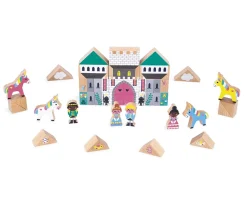 Clearance 37 Bloques de Madera Reino Encantado Roads Niños Juguetes Niños 4 Años|Juguetes Para Niños De 18 Meses