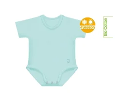 Ropa Infantil^J BIMBI 2 Body Bebé (0-36meses) Manga Corta 4 Season Aqua Green