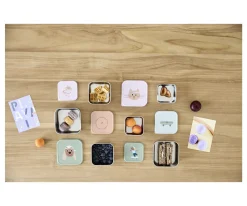 Best 3 Cajitas Almuerzo Acero Tiny Team Cat Cajas De Almuerzo|Fiambreras Infantiles