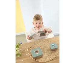 New 3 Cajitas Almuerzo Acero Tiny Team Dog Fiambreras Infantiles|Cajas De Almuerzo