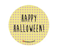 Chapas Personalizadas^Tutete 1 Chapa Halloween Yellow Stars