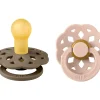 Chupetes Con Diseños^BIBS 2 Chupetes Boheme Dark Oak/Blush