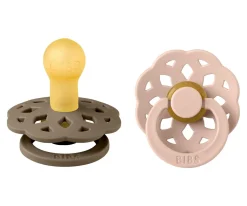 Chupetes Con Diseños^BIBS 2 Chupetes Boheme Dark Oak/Blush