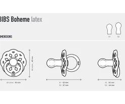 Chupetes Con Diseños^BIBS 2 Chupetes Boheme Nocturnos Blush/Vanilla