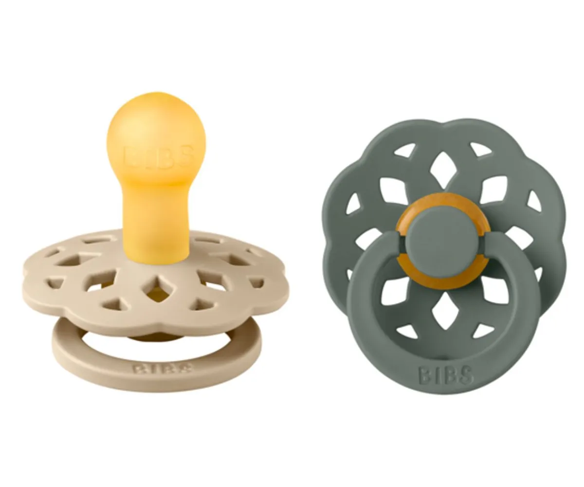 Chupetes Con Diseños^BIBS 2 Chupetes Boheme Vanilla/Pine