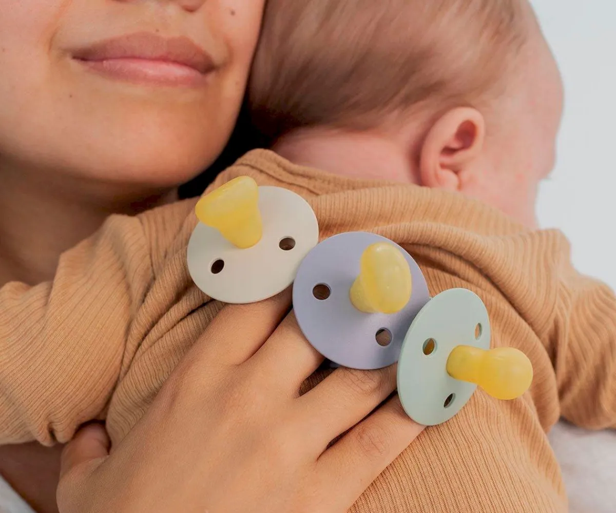 Chupetes Con Diseños^BIBS 2 Chupetes Colour Anatómica Sage/Hunter Green