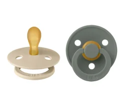 Chupetes Con Diseños^BIBS 2 Chupetes Colour Simétrica Vanilla/Pine