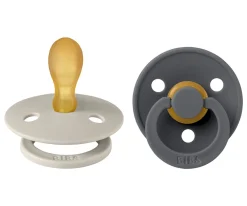 Chupetes Con Diseños^BIBS 2 Chupetes Colour Simétrica Sand/Iron