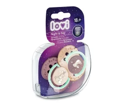 2 Chupetes Day&Night Rosa Chupetes Nocturnos|Chupetes Con Diseños