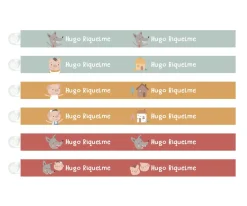6 Cintas para Colgar Ropa The Three Little Pigs Personalizables Cintas Marca Prendas|Colecciones Vuelta Al Cole