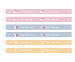 New 6 Cintas para Colgar Ropa Magical Unicorn Personalizables Cintas Marca Prendas|Colecciones Vuelta Al Cole