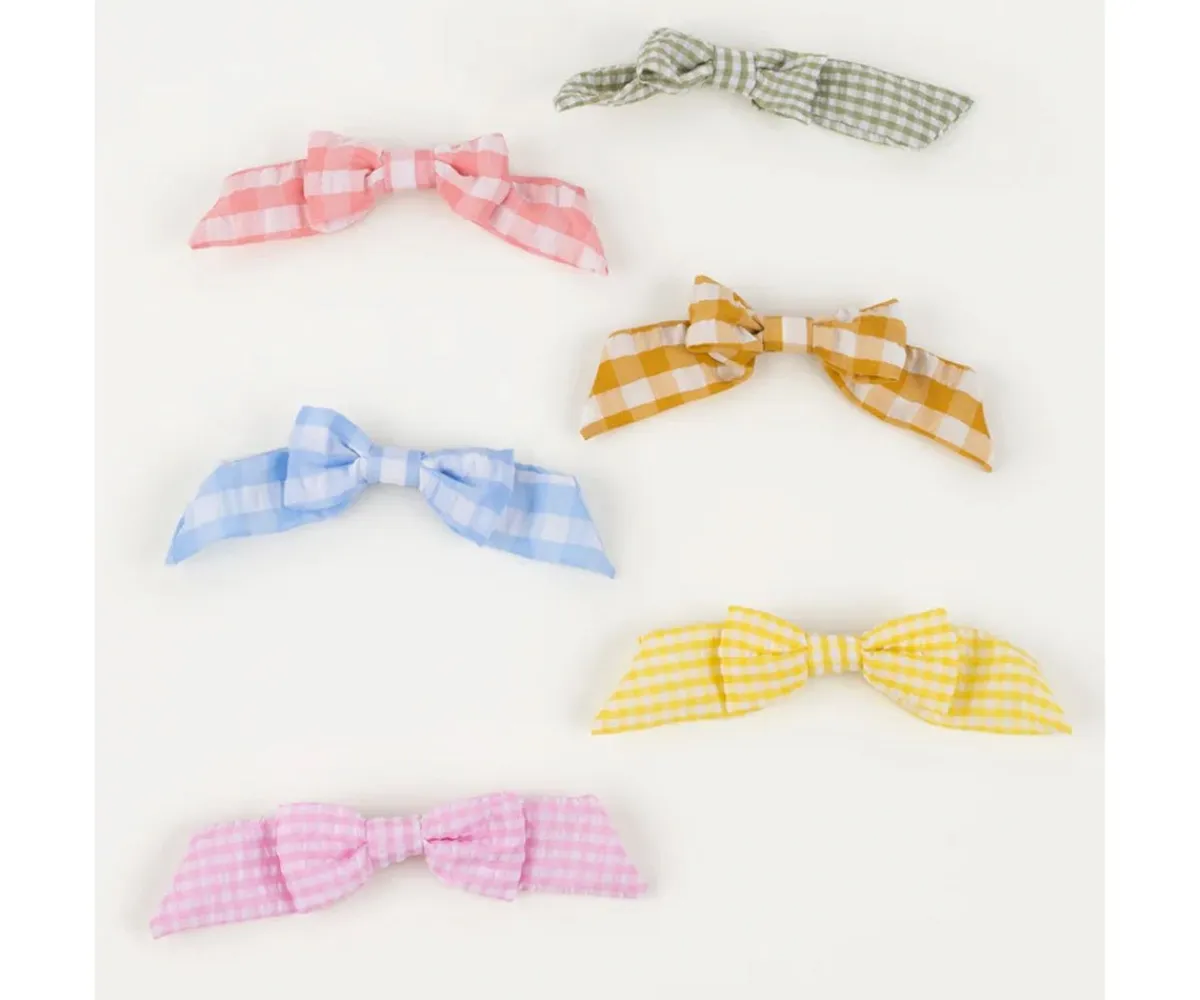 Accesorios De Pelo^Meri Meri 6 Clips de Pelo Gingham