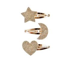 Accesorios De Pelo^Souza 3 Clips de Pelo Penélope Estrella, Luna y Corazón