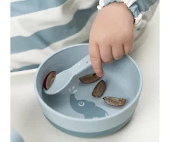 Cubiertos Infantiles^Done by Deer 3 Cubiertos Happy Dots Blue