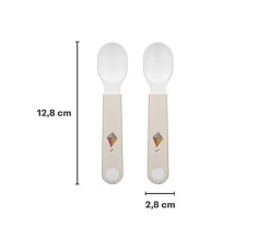 Best 2 Cucharas Aprendizaje Mio Sunshine & Rainbow Comer Al Aire Libre|Vajilla Infantil