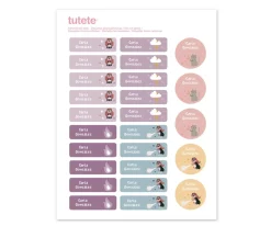 25 Etiquetas para Ropa Fantastic Girl Etiquetas Personalizadas|Colecciones Vuelta Al Cole