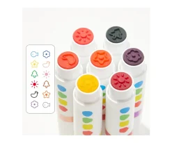 Manualidades Para Niños^MiDeer 6 Marcadores Lavables