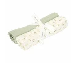 Muselinas Bebé^Little Dutch 2 Muselinas Pequeñas Blueberry Leaves Sage