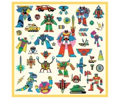 Discount 160 Pegatinas Metalizadas Robots Niños Manualidades Para Niños|Juguetes Niños 4 Años