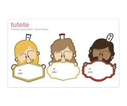 Pegatinas Navidad^Tutete 3 Pegatinas Navideñas para Regalos Reyes Magos-2
