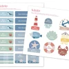 Best 29 Pegatinas para Objetos Ocean Colecciones Vuelta Al Cole|Etiquetas Personalizadas