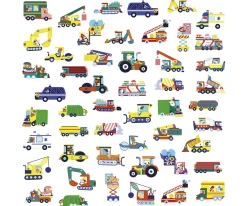 Clearance 50 Pegatinas Vehículos Grandes Niños Juguetes Para Niños De 18 Meses|Juguetes Para Niños De Un Año