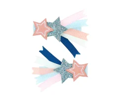 Accesorios De Pelo^Souza 2 Pinzas para Pelo Britt Estrella Rosa