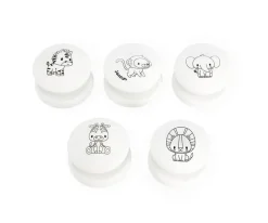 Clearance 5 Sellos Estampa Savannah Niños Manualidades Para Niños|Juguetes Niños 3 Años