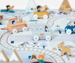 Best Alfombra con Circuito Valle Nevado Cross Roads Niños Juguetes Para Niños De 18 Meses|Juguetes Niños 3 Años