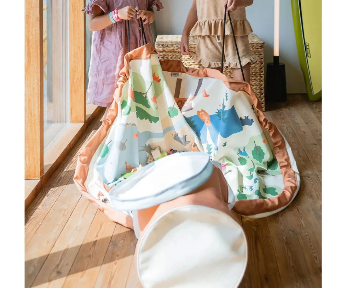 Organizadores De Juguetes^Play & Go Alfombra de Juegos + Cesta de Almacenaje Soo Zoo