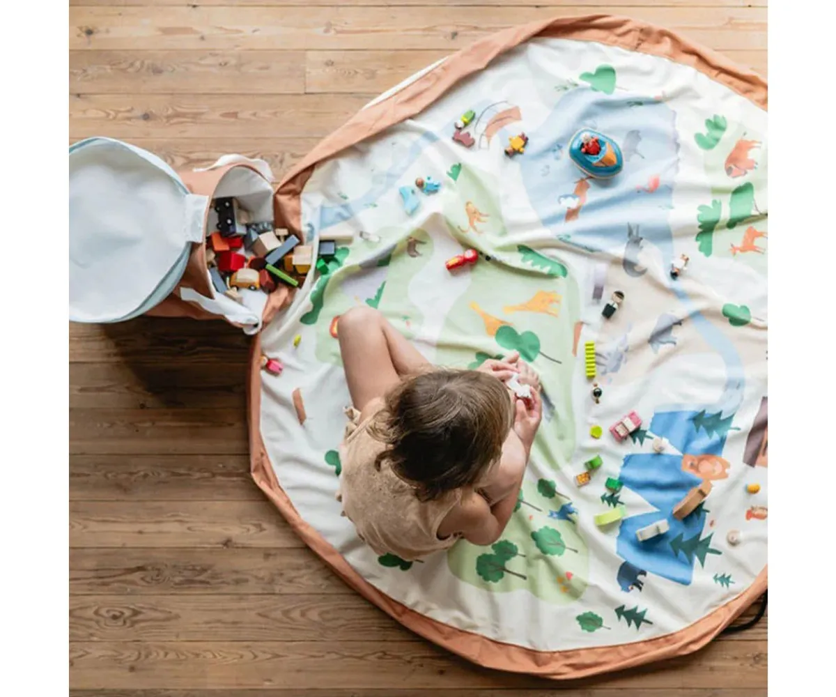 Organizadores De Juguetes^Play & Go Alfombra de Juegos + Cesta de Almacenaje Soo Zoo