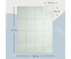 Alfombra de Juegos Puzle XL Gris Niños Manta Actividades Bebé|Juguetes Para Recién Nacidos