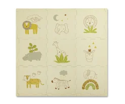 Hot Alfombra Puzle Safari 90 x 90 cm Niños Manta Actividades Bebé|Juguetes Para Recién Nacidos