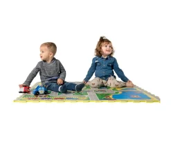 Online Alfombra Puzzle Ciudad 120 x 120 cm Niños Juguetes Para Recién Nacidos|Alfombras Infantiles