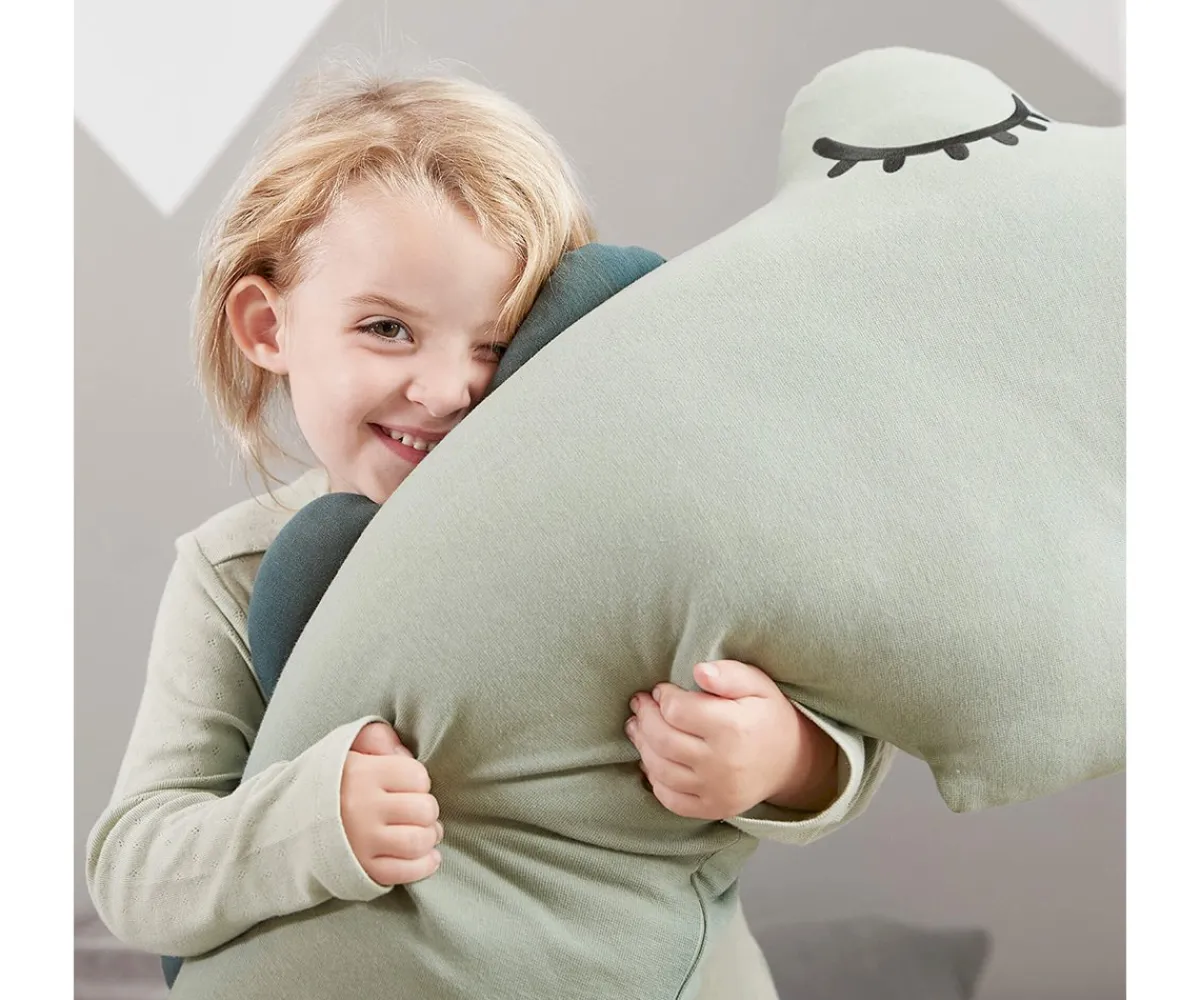 Cojines Infantiles^Done by Deer Almohada de Maternidad Croco Verde