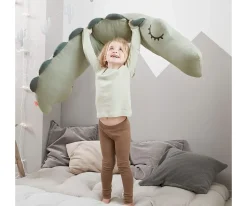 Cojines Infantiles^Done by Deer Almohada de Maternidad Croco Verde