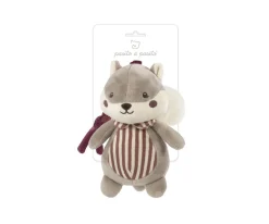 New Ardilla Musical Cherry Rayas Niños Juguetes Bebé 6 Meses|Peluches