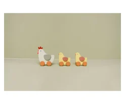 Arrastre Pollitos Little Farm FSC Niños Juguetes Para Niños De 18 Meses|Juguetes Para Niños De Un Año