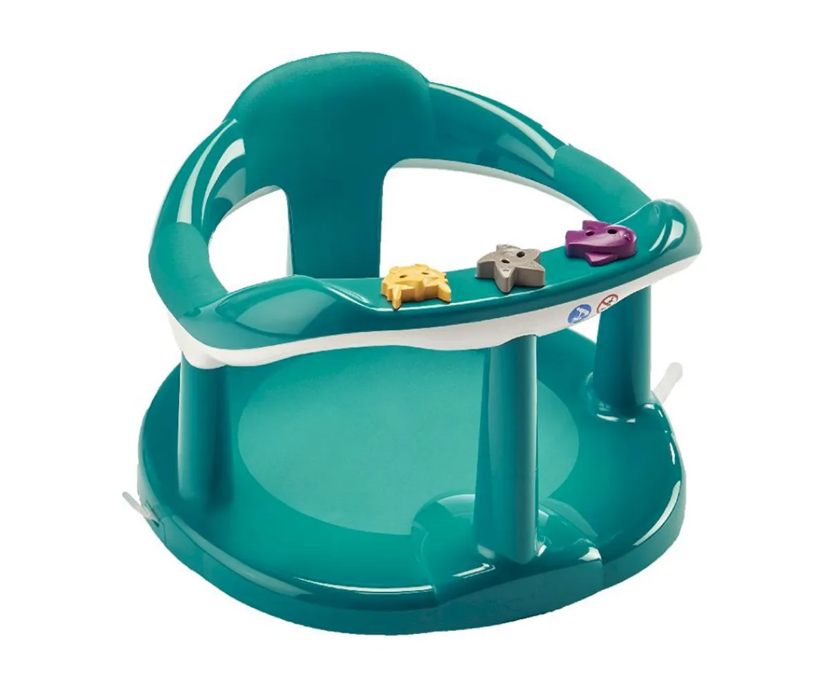Bañeras Bebé^Thermobaby Asiento Baño Aquababy Esmeralda/Blanco